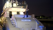 Motor yacht AUSPRO -  Aft View at Night